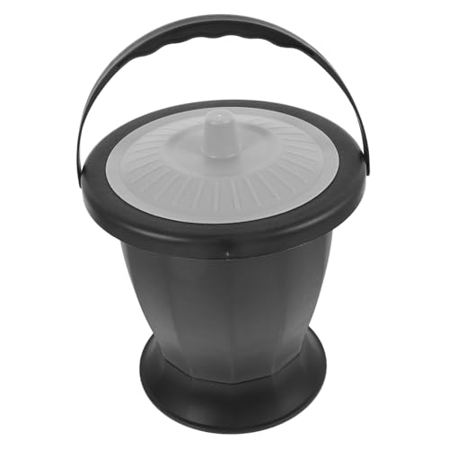 POPETPOP 携帯用取っ手付きチャンバーポット 高齢者 妊婦 安定設計で転倒防止 耐久性に優れた製 屋内外利用可能なポータブル尿器