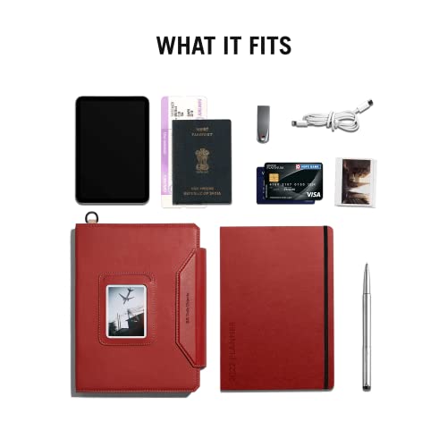 Image of DailyObjects Terracotta Red Array Organiser with Planner