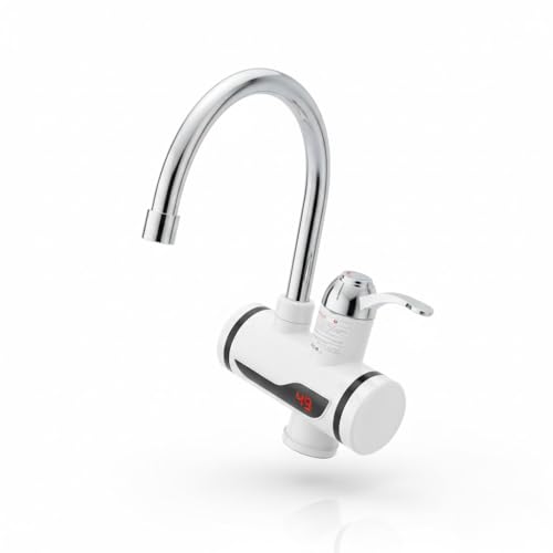 Image of Drumstone Instant LED Electric Tap Water Heater - Compact Hot Water Geyser for Kitchen, Bathroom, Salon, Office, Clinics, Restaurants with Digital Display