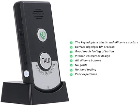 Wireless Intercom Unit,2 Way Voice Intercom Super Long Range Wireless Intercomunicador Waterproof Intercom Doorbell System Unit