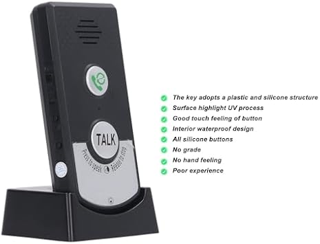 Wireless Intercom Unit,2 Way Voice Intercom Super Long Range Wireless Intercomunicador Waterproof Intercom Doorbell System Unit