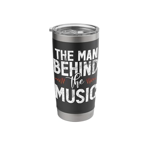 The Man behind the Music DJ Stainless Steel Insulated Tumbler