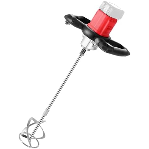 Meticuloso Cordless Concrete Mixer, for Makita 18V Max Battery, Portable Cement Mixer with 6 Speed, Handheld Mud Mixer for Mortar, Paint, Grout, Plaster, Thinset, Fodder Stirring Tool Cover