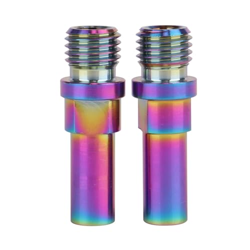 Image of Titanium Ti V-Brake Bosses Bolts, M10x1.25mm Screws, for Bicycle (Rainbow, 2pcs M10x1.25mm)