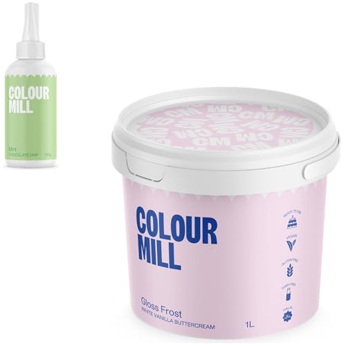 Colour Mill Chocolate Drip Easy-Melt Drizzle for Desserts, 125 Grams