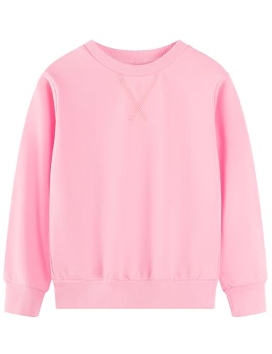 Image of Spring&Gege Youth Basic Sport Crewneck Pullover Sweatshirts for Children(3-12 Years)