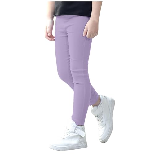 Girls Stretch Pencil Skinny Pants Elastic Waist Trouser Bottoms Comfortable Stylish Casual Kids Clothing
