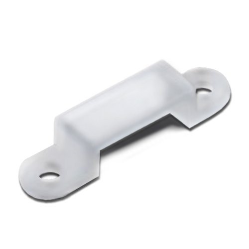 10 PACK 13mm/0.50inch Translucence Silicone Mounting Bracket for LED Strip Lights
