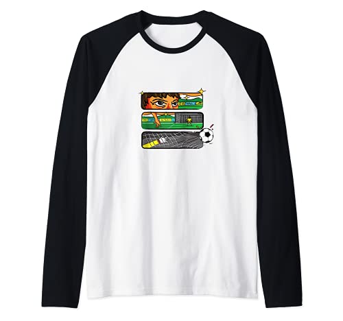 Flag India Raglan Baseball Tee, Black