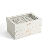Les fenêtres transparentes permettent de trouver plus facilement vos bijoux préférés avant de les ouvrir. Vous pouvez l'utiliser dans de nombreuses situations telles que le salon, la chambre, l'armoire, la boutique de bijoux, plus jamais de coiffeuse désordonnée.