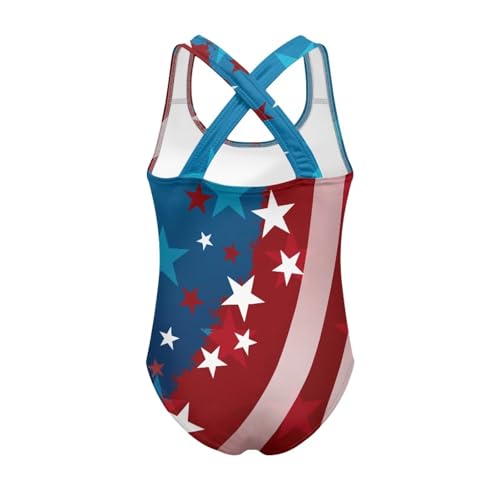 Image of Girls One Piece Swimsuit Teens Cross Back Summer Beach Wear for 5-14Y