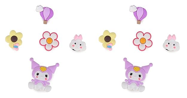 Image of CASSIEY Polyvinyl Chloride Shoe Charms Clog Different Characters Used To Decorate Clogs Shoes For Rounded Holes Charms For Shoes