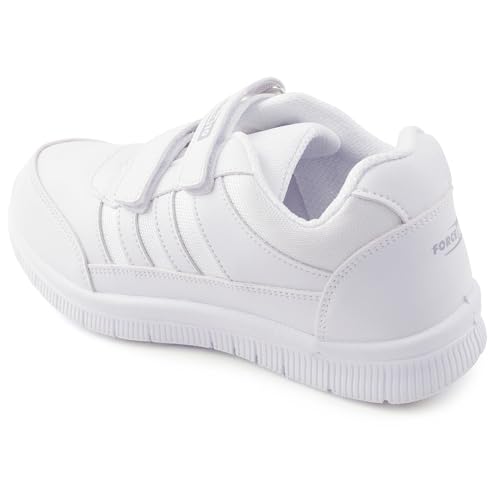 Image of Liberty Force10 School Shoes for Kids with PVC Upper | Comfortable & Lightweight | PVC Sole | Padded Foam Insole | Quick-Wear Velcro Closure | Stylish & Modern