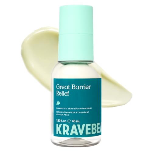 KraveBeauty Great Barrier Relief Face Serum for Dry, Sensitive Skin, 45 mL