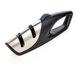 Arcos Afilador de Cuchillos Multiángulo Ajustable, 4 Ángulos, Doble Ranura, Base Antideslizante, Diseño Ergonómico, Preciso y Seguro para Uso Doméstico y Profesional