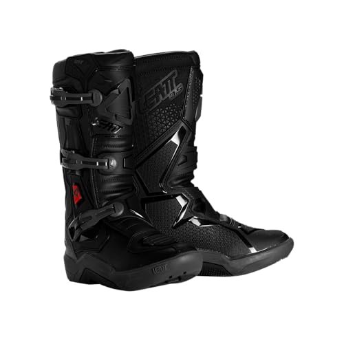 Leatt 3.5 Junior Stealth Motorradstiefel Schwarz EU38