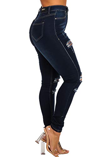 Image of Moda Xpress Women's Butt Lifting High Waisted Bootcut Jeans - Stretchy, Comfortable Flare Jeans in Junior Size Vintage Style