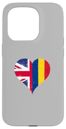 plƃ[}jAl̃n[t ̃n[gɃCMX̃[}jA̍ [ [ Romania UK Flag ] X}zP[X iPhone 15 Pro p