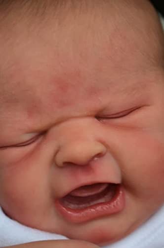 Reborn Baby Puppen lebensechte Neugeborene Puppen mit geschlossenen Augen Vinyl Geburtstagsgeschenke mit weichem Tuch… – Bild 5