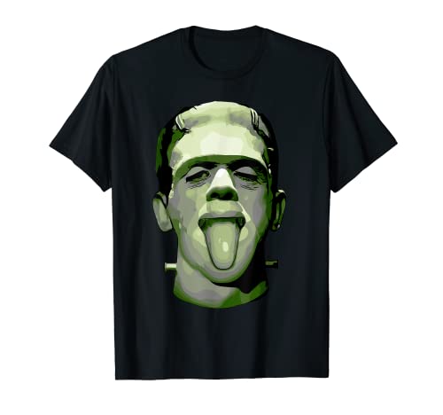Vintage Frankenstein Halloween lengua fuera Camiseta