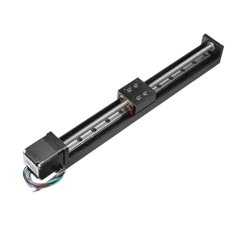 Guidage linéaire pas 4mm avec glissière en T rigide et course utile de 300 mm