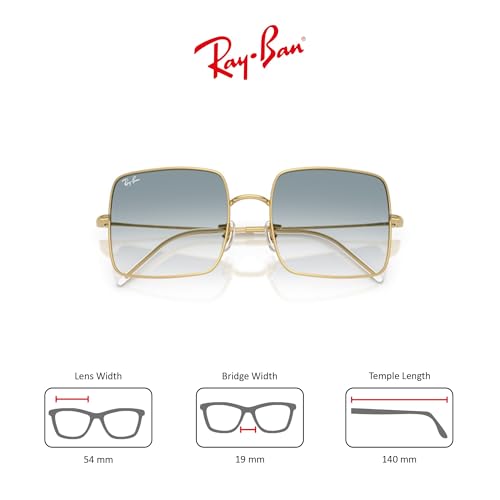 Image of Ray-Ban Sunglasses for Women - 0RBR0104S Square Reversed | Ray-Ban Sunglasses - Non-Polarized Lenses, Metal Frame Designer Sunglasses Womens