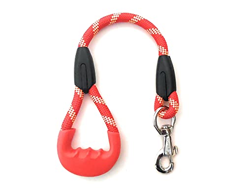 PawCloud Short Rope Dog Leash, with Rubber Hand Grip, Red - 24 Inch, 15mm (B07FB8J2DN) Amazon Price History, Amazon Price Tracker