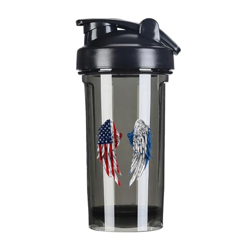 Wings America and Honduras Flag 18 Ounce Shaker Cup,Fashion Theme Pattern Shaker Bottle Leak-proof Workout Shake Bottles 500ML/18 oz Perfect for Pre Workout