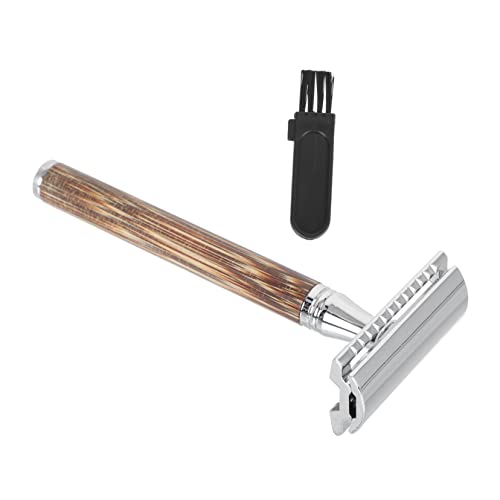 OSOLADY Lightweight Bamboo Handle Shaver Manual Beard Cutting Tool Razor Safe for Skin