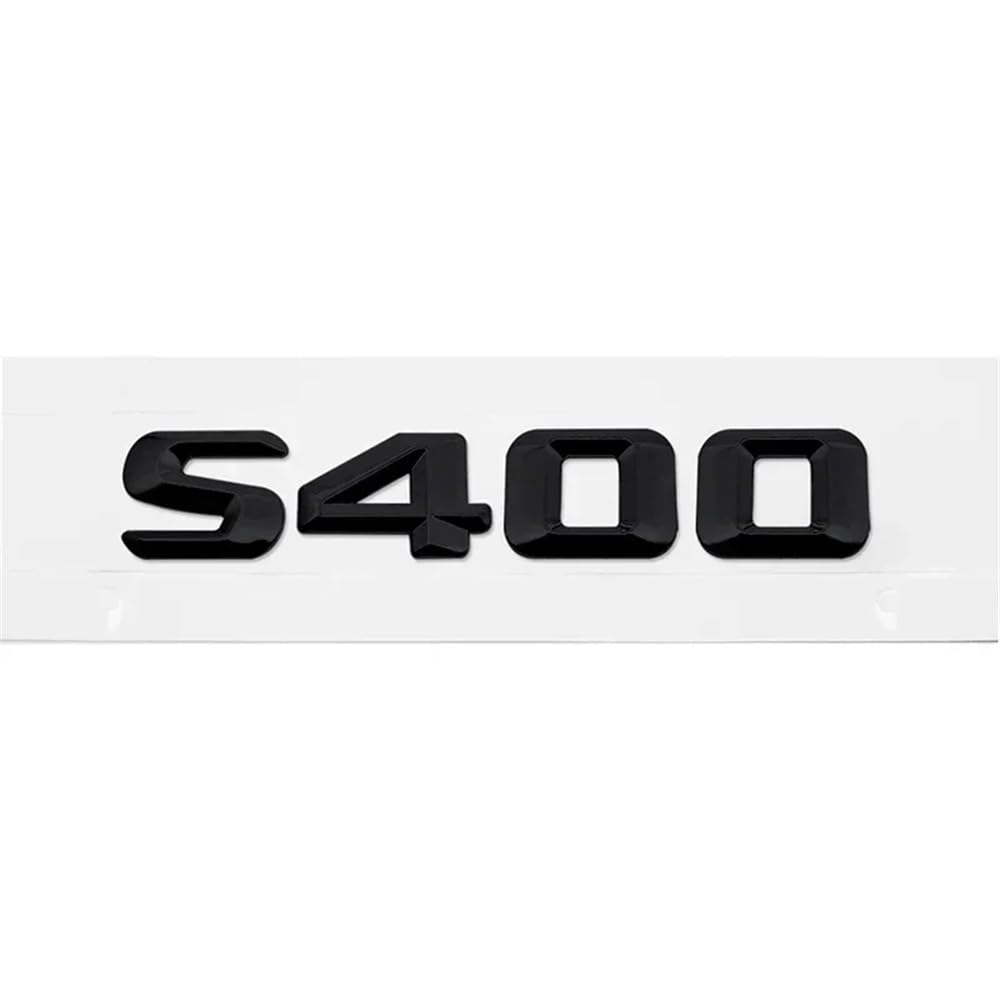 YTQMoreBNZ YYDStes Car Rear Emblem Sticker Trunk Tail Badge Decal Compatible With Mercedes Benz S400 S420 S430 S450 S500 S550 S600 S650