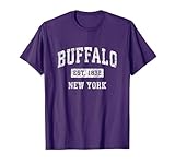Buffalo New York NY Vintage Established Sports Design T-Shirt