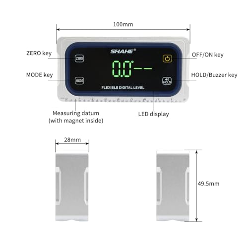 Inclinómetro digital SHAHE Touch uniaxial y biaxial miniatura 2