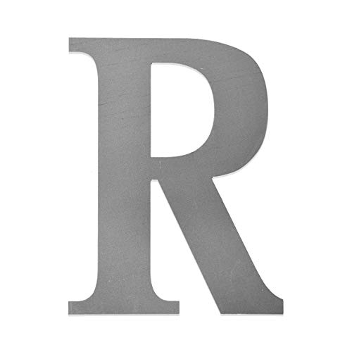 Classic Metal Letters – 9' Tall – Serif Font A–Z | Personalized Metal Monogram Initial | Tabletop or Hanging Style | Made in USA