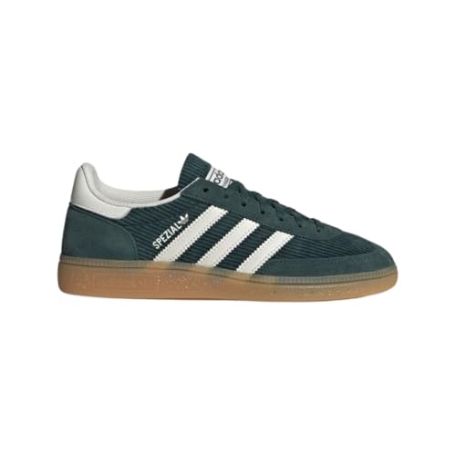 Image of adidas Handball Spezial Womens Sneakers, Mineral Green /Off White /Gum, Size 6