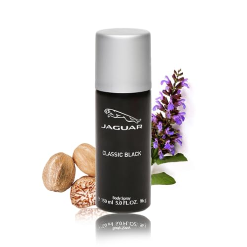 JAGUAR Classic Black Deodorant Spray - For Men (150 ml) - Image 2