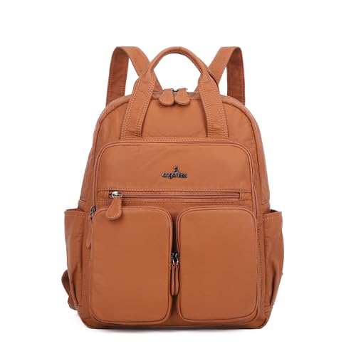 Sac à dos de voyage décontracté marron pour femme active