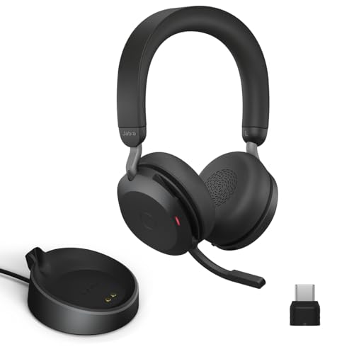 Casque Jabra Evolve2 75 PC idéal pour le télétravail et les appels en open space bruyant