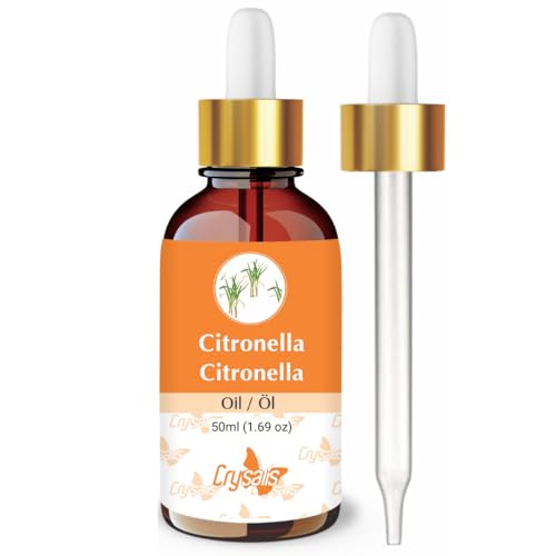Crysalis Aceite de citronela (Cymbopogon nardus) - 50 ml/1,69 Fl oz