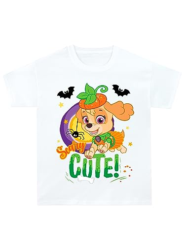 Image of Paw Patrol Halloween Girls T-Shirt | Halloween T Shirt | Skye Girls Clothes | Official Merchandise