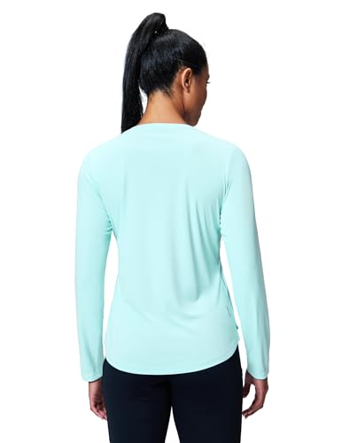 Image of MIER Womens Long Sleeve Sun Shirt UPF 50+ Quick Dry V-Neck Workout Tops