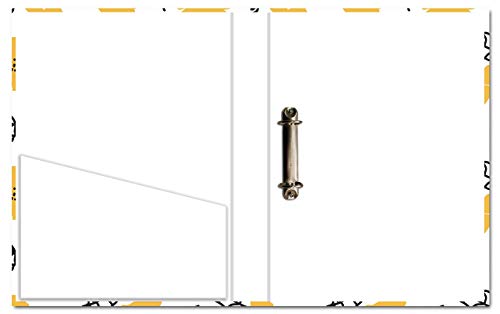 Image of Paper Plane Design 2D Folder Case, A4 Size, Ring Binder File Folder, Can Use in Office /Hospital /Banking /Account /School Documents, Bills & Certificates