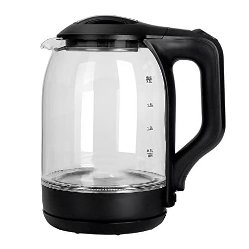 Tetera eléctrica de vidrio 2 litros con apagado automático miniatura 1