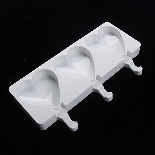 NUOMI Popsicle Molds, Silicone Ice Pop Molds, Reusable Heart-shaped Ice Cream Bars Mold