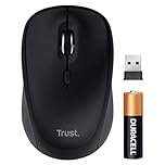 Trust Yuki Silent Wireless Mouse Bluetooth + 2.4GHz, Battery Included, for Left and Right Hand Users, 75% Recycled Materials, Quiet Compact Multidevice Bluetooth Mouse for Laptop PC iOS Mac Android