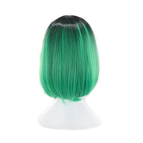 Beaupretty Perucas curtas retas perucas de renda frontal, perucas de festa para mulheres negras, cos