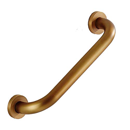 Ottone Barra di Sicurezza Montato a Parete Maniglione Disabili, Accessorio per il Bagno Della Corrimano Bagno Antiscivolo Maniglia di Sicurezza,30CM Oro