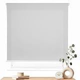 Estores Enrollables – Persiana Enrollable para Puertas y Ventanas con Cadena, Gris Claro