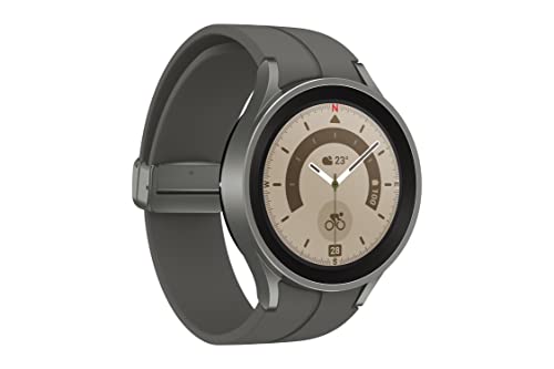 Samsung Galaxy Watch 5 Pro 45Mm Lte Smartwatch W/ Body, Health, Fitness And Sleep Tracker, Improved Battery, Sapphire Crystal Glass, Titanium Frame, Gps Route Tracking, Us Version, Gray #TOP7
