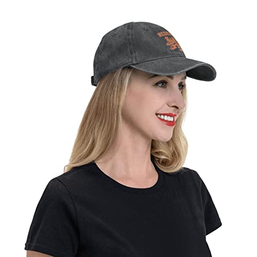 Gorra trucker de mezclilla para hombre y mujer negra miniatura 7