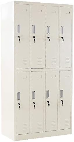 Amazon Co Jp ロッカー おしゃれ スチールロッカー 8人用 鍵付き スペアキー付 4列2段 スチール製 収納 オフィス 事務所 会社 業務用 オフィスロッカー スチールキャビネット オフィス用品 スリム かぎ付き 更衣ロッカー 八人用 8枚扉 シリンダー錠 Sy8d185 白